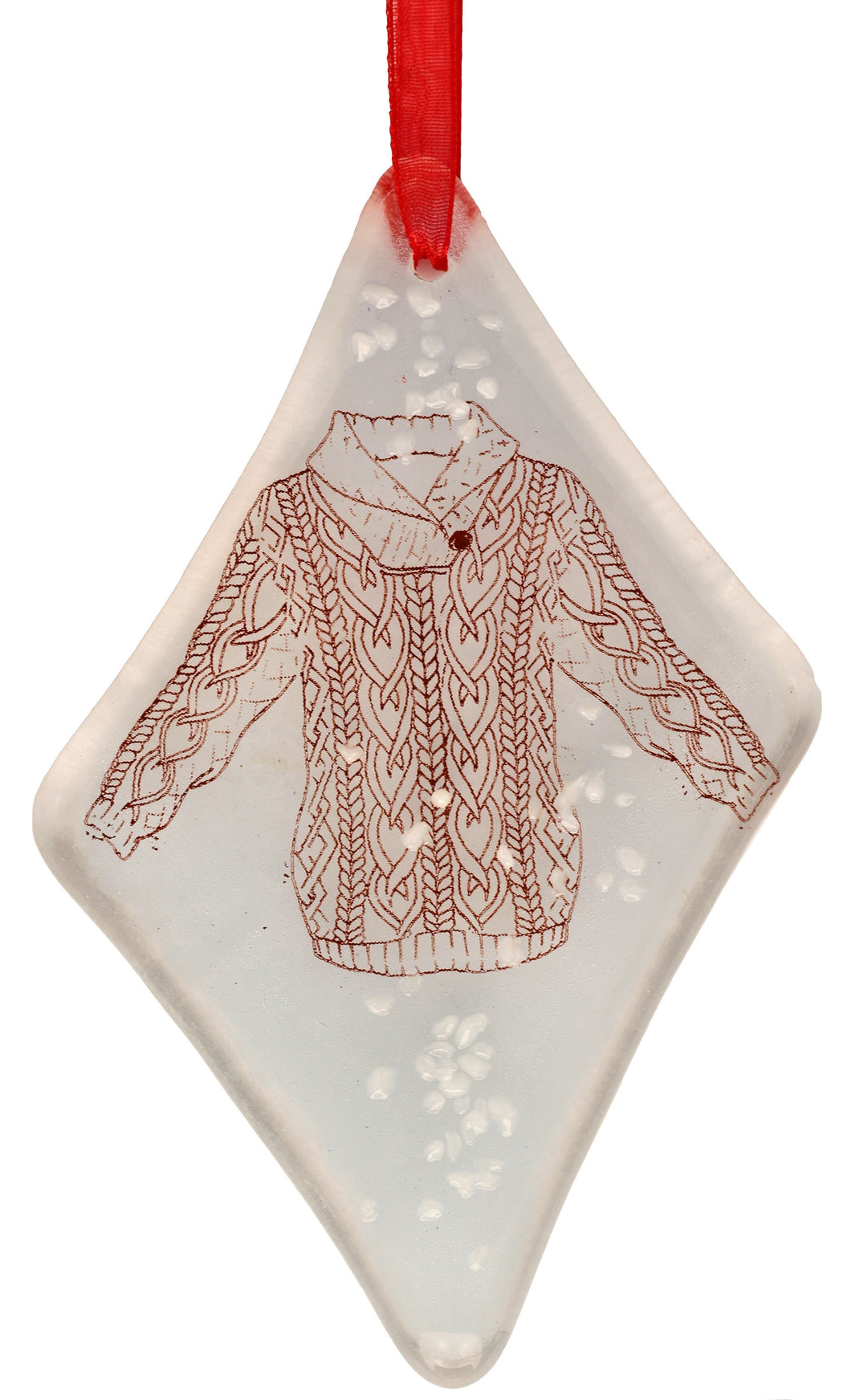 ROUND NECK ARAN JUMPER