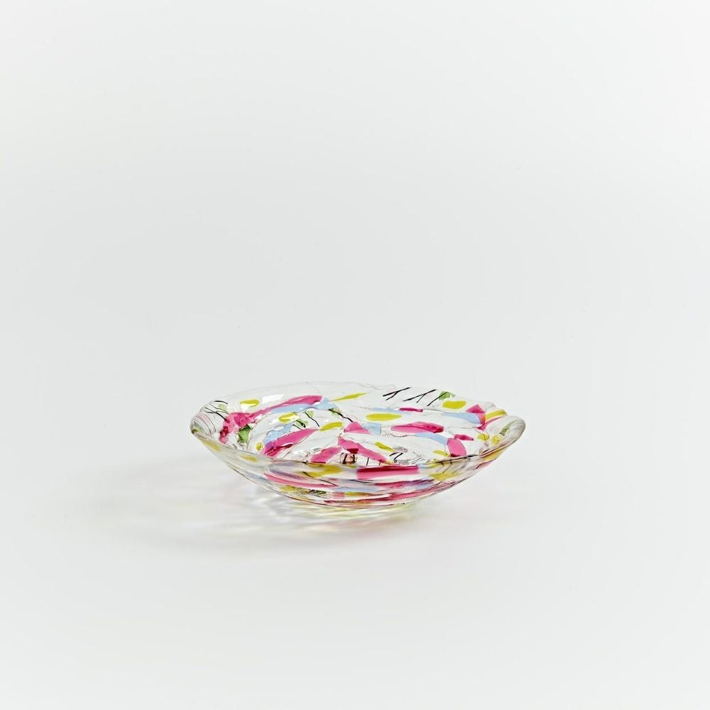 'Granny Gone Wild'  Small Round Bowl in Pink