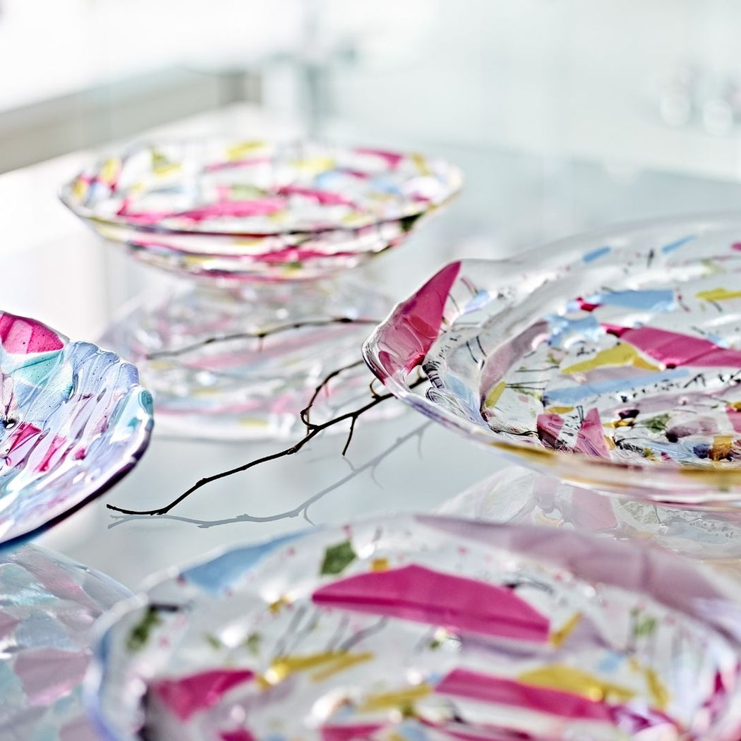 'Granny Gone Wild'  Small Round Bowl in Pink