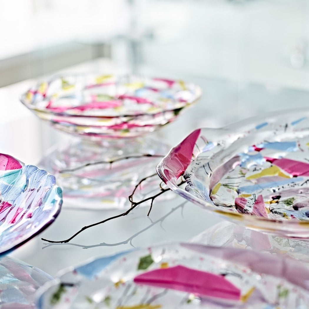 'Granny Gone Wild'  Small Round Bowl in Pink