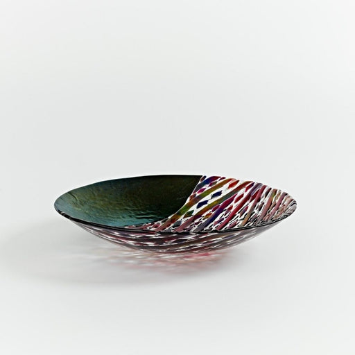 African Print 'Round Bowl' in Green