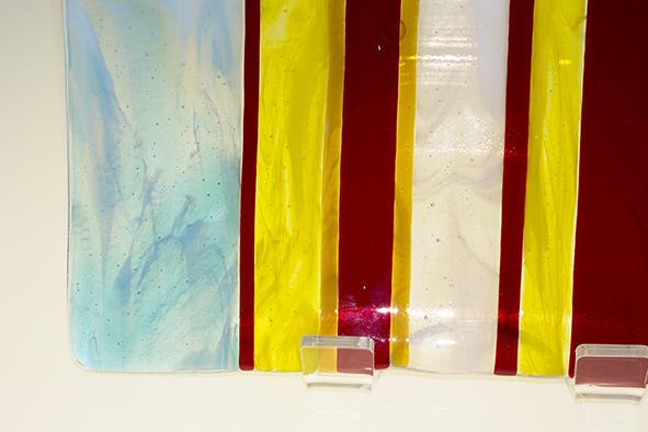 PANELED STRIPED DISH DIL203