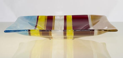 PANELED STRIPED DISH DIL203