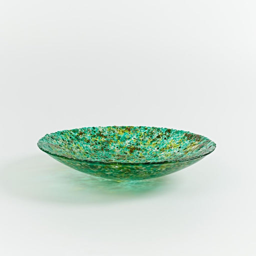 Woodland 'Earth Moss' round bowl in Green