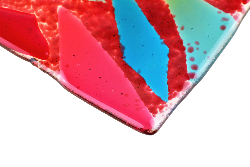 MULTI-COLOURED SEGMENTED DISH I