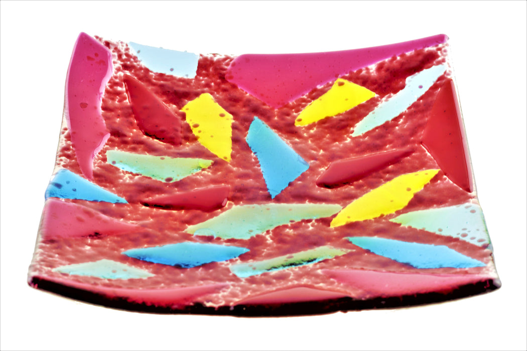 MULTI-COLOURED SEGMENTED DISH I
