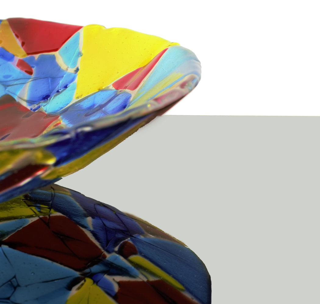 MULTI-COLOURED JIGSAW BOWL