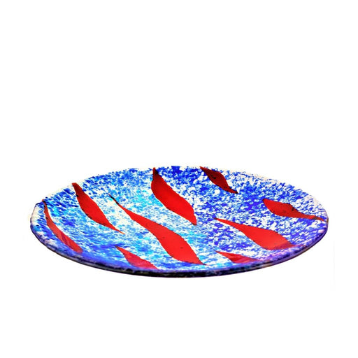 Woodland ‘Red Leaf’ Platter in Blue