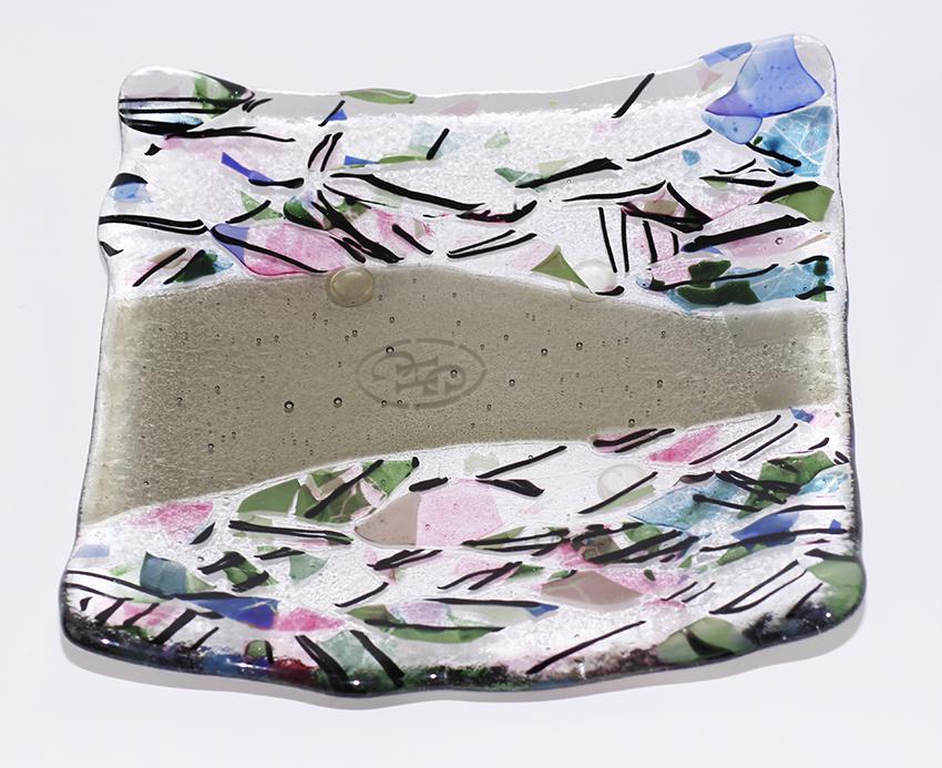OLIVE RETRO WAVE PLATTER PLS302