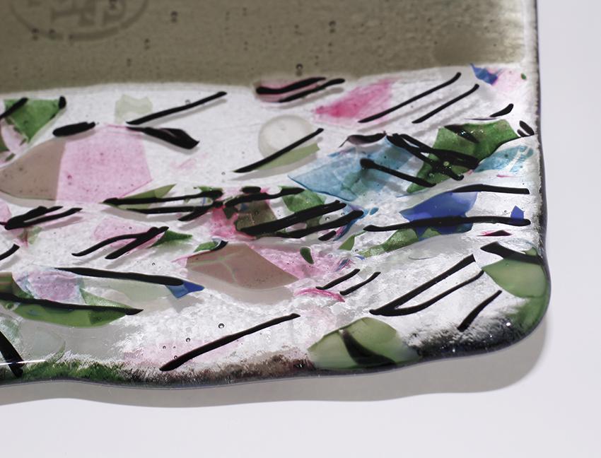 OLIVE RETRO WAVE PLATTER PLS302