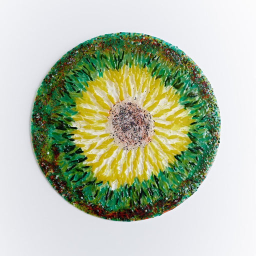 Lemon Yellow & Yellow Art Glass