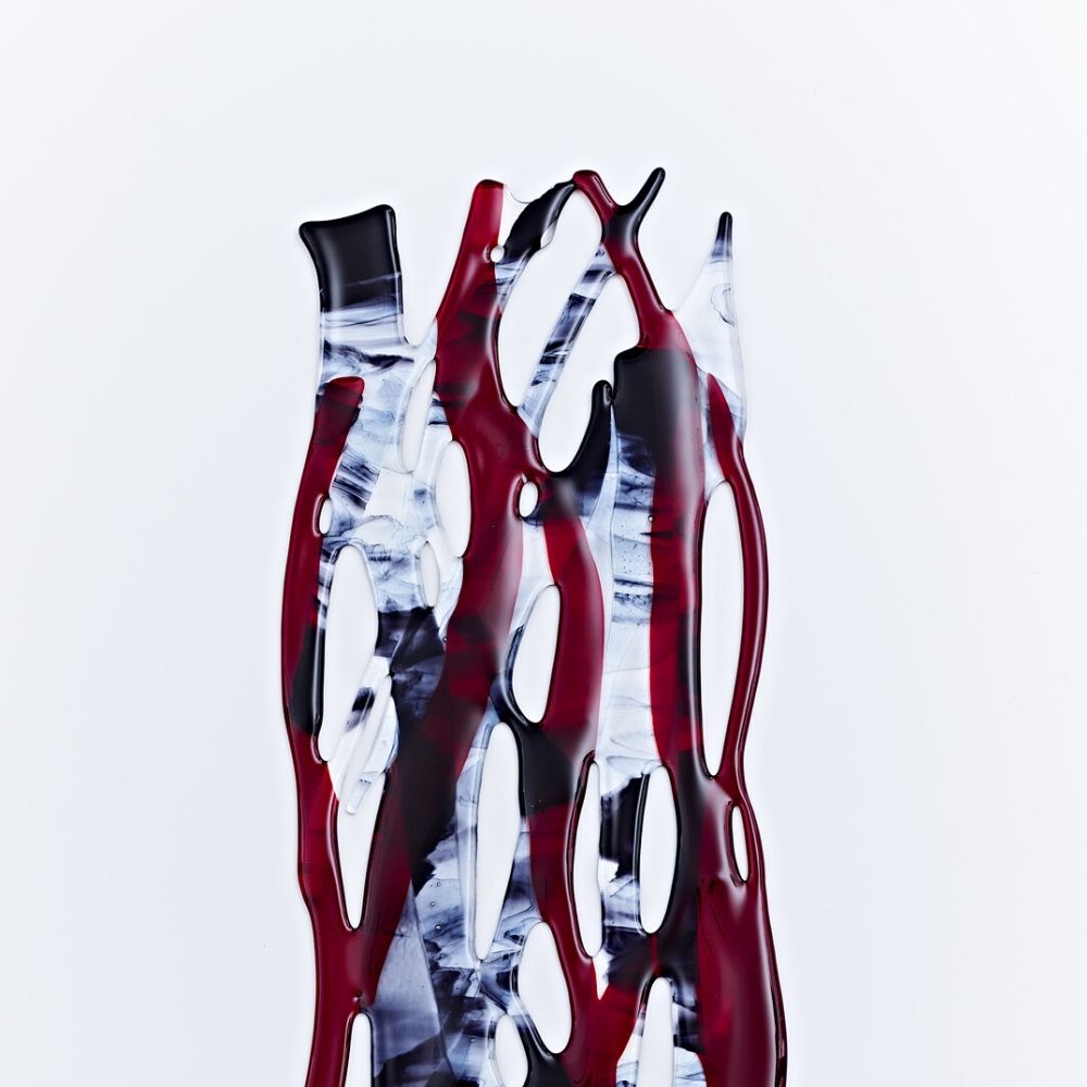 Crossed Paths - Burgundy, Black & Grey