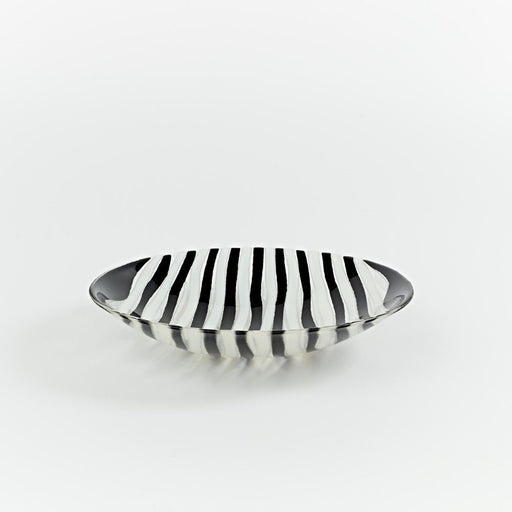 Monochrome ‘Stripe’ Round Bowl
