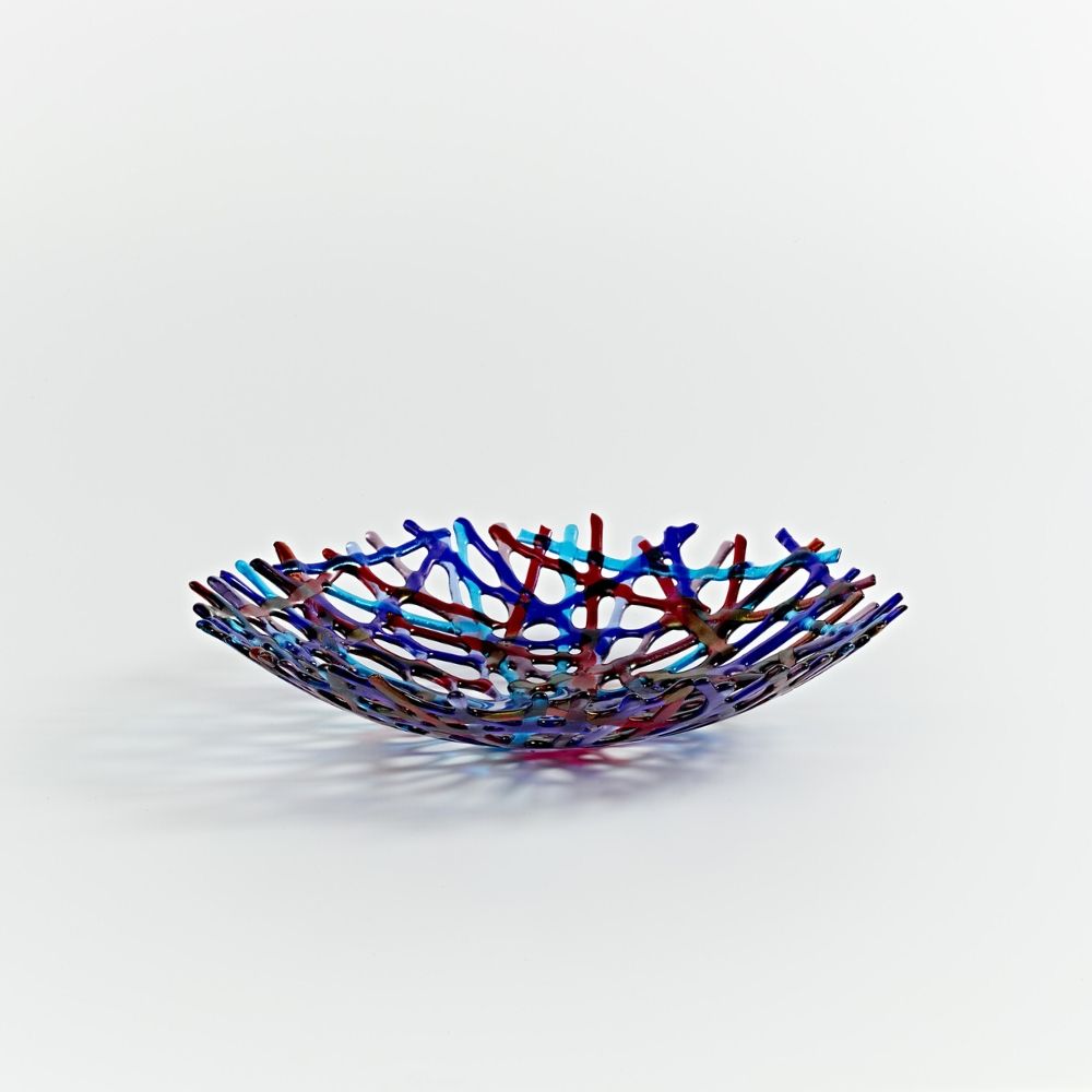 Wild Atlantic Way ‘Seaweed’ Round Bowl in Dark Blue