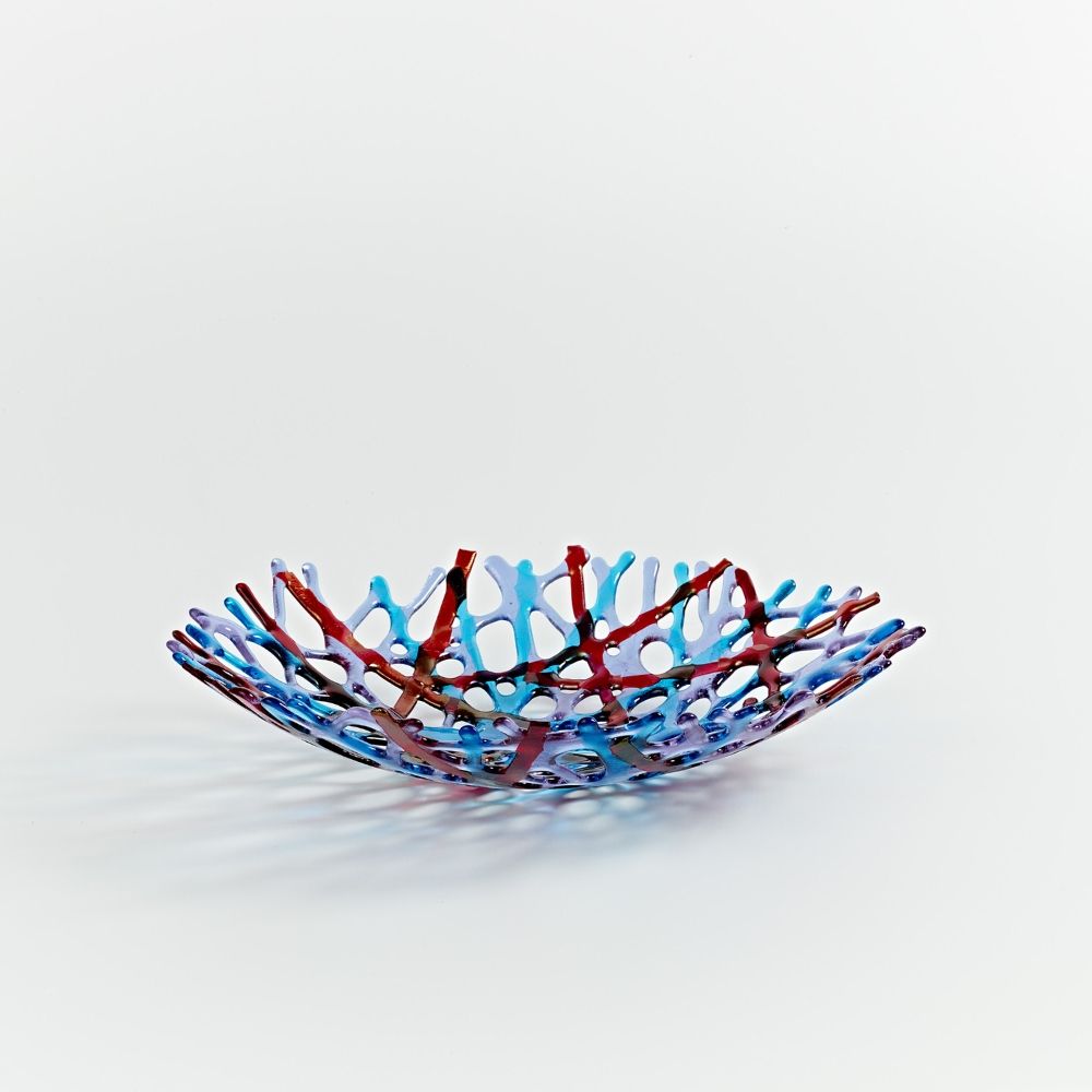 Wild Atlantic Way ‘Seaweed’ Round Bowl in Light Blue