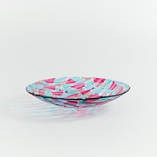'Pastella' Round Bowl in Pink, Aqua & Lavender