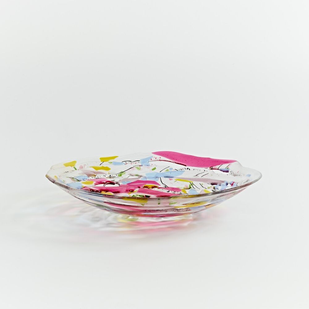 'Granny Gone Wild'  Round Bowl in Pink