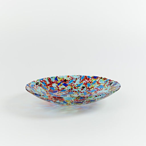 Code: BOL157    Woodland ‘Dark Moss’ Round Bowl with Blue