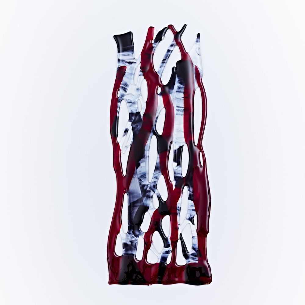 Crossed Paths - Burgundy, Black & Grey