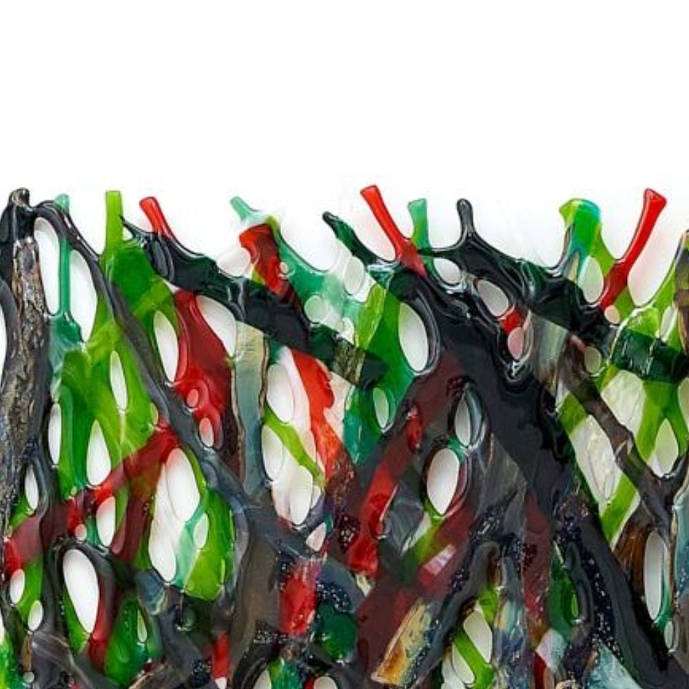 Reeds Among the Turf - Green, Red and Brown
