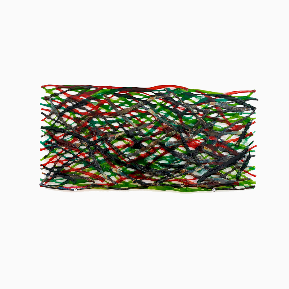 Reeds Among the Turf - Green, Red and Brown