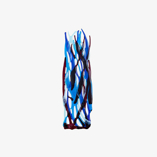 Crossed Paths - Blue & Burgundy